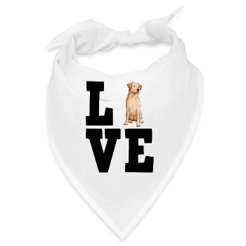 Labrador - Bandana - Weiß - Vorne