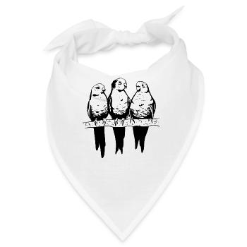 Sittich - Bandana - Weiß - Vorne