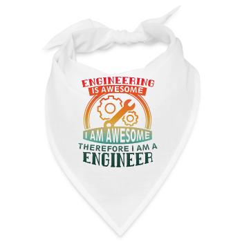 Engineering ist fantastisch Cool College of Engineering - Bandana - Weiß - Vorne