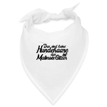 Malinois - Bandana - Weiß - Vorne