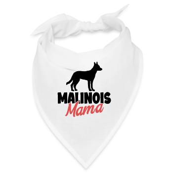 Malinois - Bandana - Weiß - Vorne