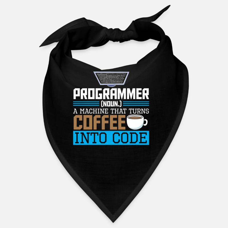 Programmeur Une machine qui transforme le café en code Bandana