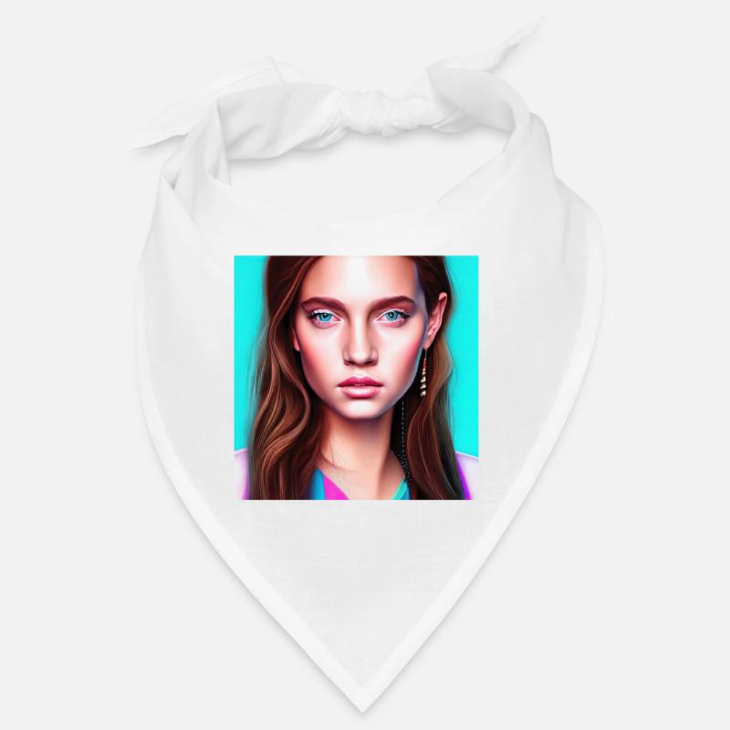 Retrowave Synthwave 80s Character Design Bandana