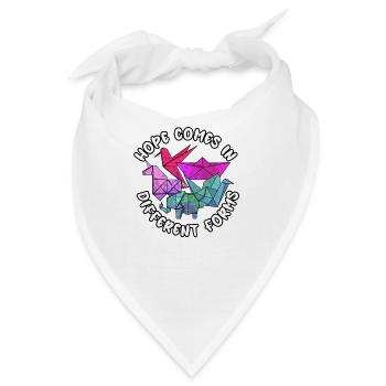Japanische Papierfaltung Origami Herstellung - Bandana - Weiß - Vorne