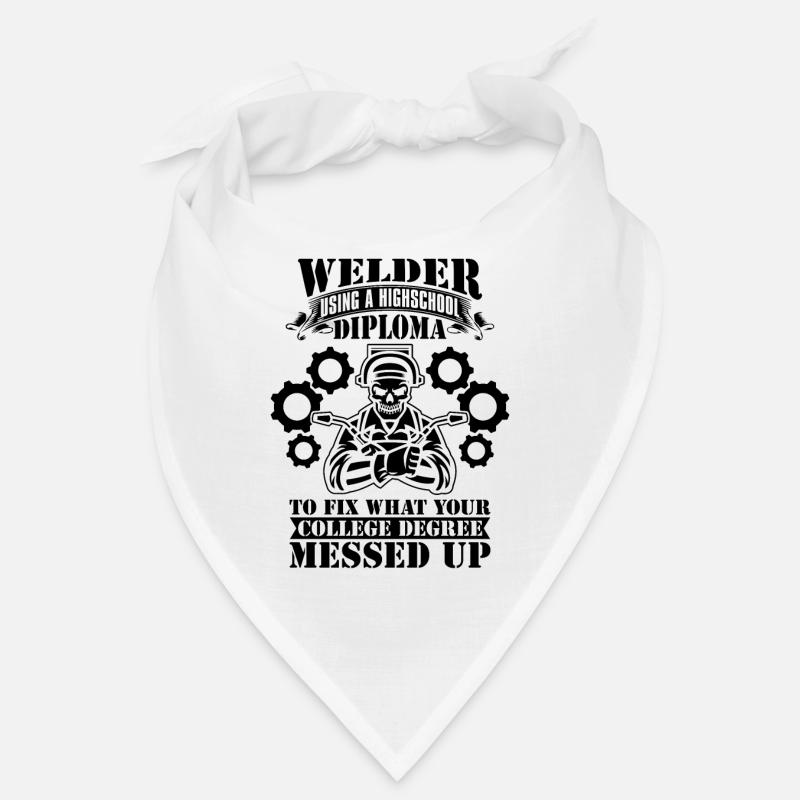 Welder Using A Highschool Diploma Weld Welding Bandana