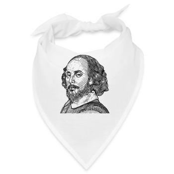 William Shakespeare Literatur - Bandana - Weiß - Vorne
