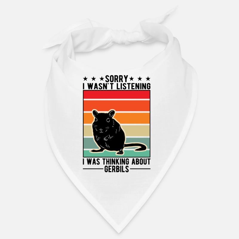 Gerbil Geschenk Mongolische Rennratte Rennmaus Bandana