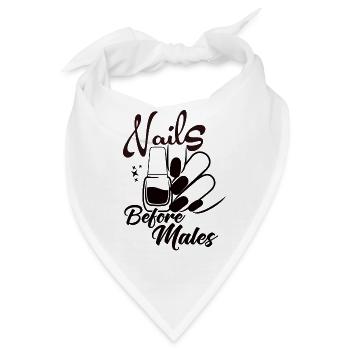 Nägel Vor Männern Nageldesignerin - Bandana - Weiß - Vorne