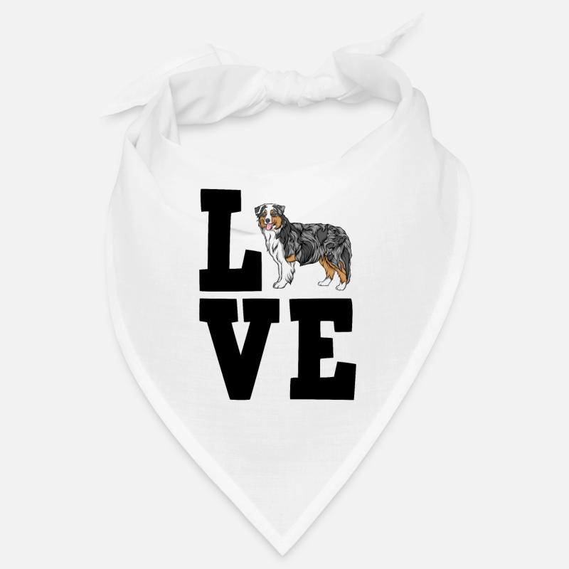 Australian Shepherd - Bandana - Weiß