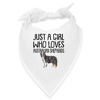 Australian Shepherd - Bandana - Weiß - Vorne