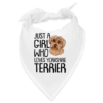 Yorkshire Terrier - Bandana - Weiß - Vorne
