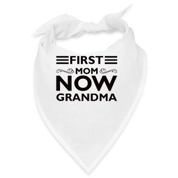 Oma Rentnerin Omi Enkelsohn Enkeltochter Großmama - Bandana - Weiß - Vorne