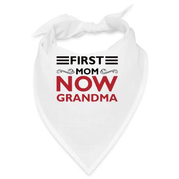 Oma Rentnerin Omi Enkelsohn Enkeltochter Großmama - Bandana - Weiß - Vorne