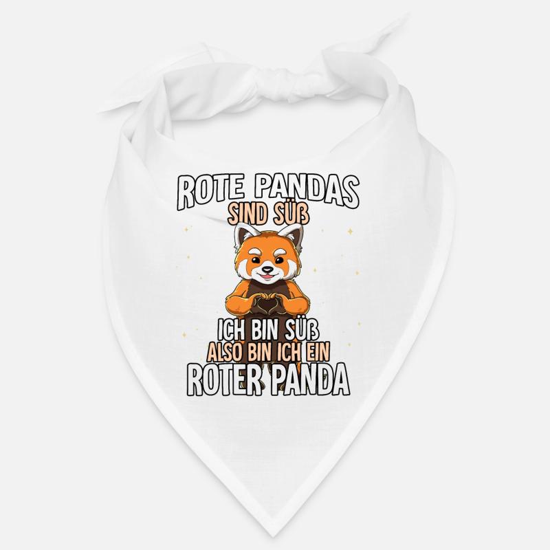 Rote Pandas Sind Süß Roter Panda - Bandana - Weiß