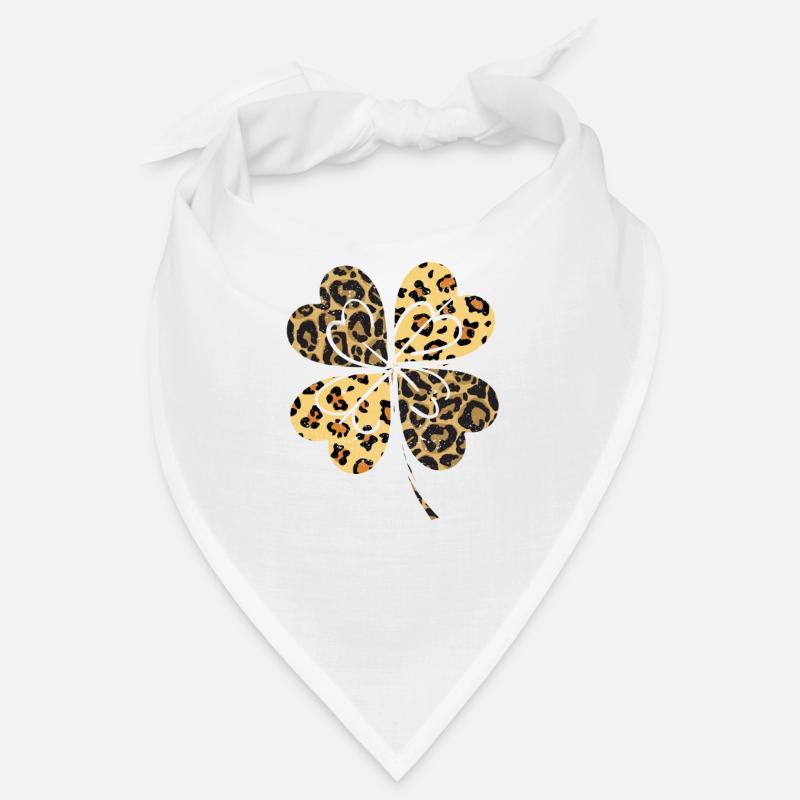Gepard Leopard Print Kleeblatt St Patricks Day Bandana