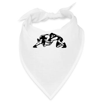 Wrestling Ringer - Bandana - Weiß - Vorne