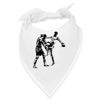 Kickboxen Kickboxer MMA - Bandana - Weiß - Vorne