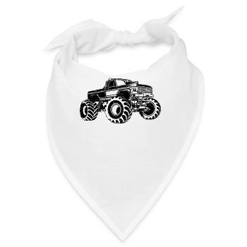 Monstertruck - Bandana - Weiß - Vorne