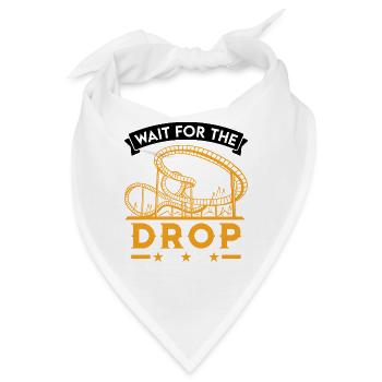 Wait for the drop Achterbahnfahrt Achterbahn - Bandana - Weiß - Vorne