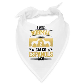 Galgo Espanol 2 Spanische Windhunde Galgo - Bandana - Weiß - Vorne