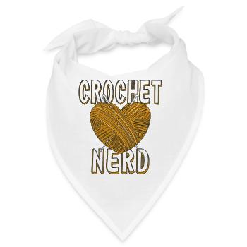 CROCHET NERD - Bandana - Weiß - Vorne