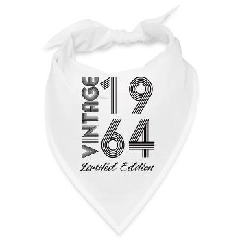 Vintage 1964 Vintage Geburtstag Retro Vintage - Bandana - Weiß - Vorne