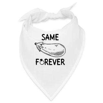 Same Eggplant Forever - Braut JGA Lustig - Bandana - Weiß - Vorne