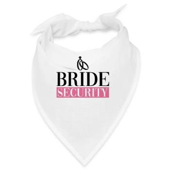 Bride Security - Braut Junggesellinnenabschied JGA - Bandana - Weiß - Vorne