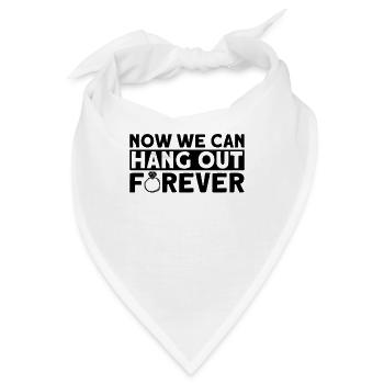 Braut Bräutigam Partneroutfit Hochzeit - Bandana - Weiß - Vorne