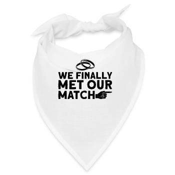 Braut Bräutigam Partneroutfit Hochzeit - Bandana - Weiß - Vorne