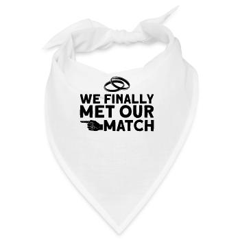 Braut Bräutigam Partneroutfit Hochzeit - Bandana - Weiß - Vorne