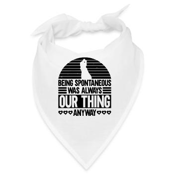 Braut Bräutigam Partneroutfit Hochzeit - Bandana - Weiß - Vorne