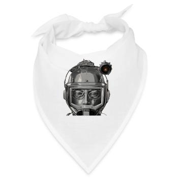 Space Helm Astronaut - Bandana - Weiß - Vorne