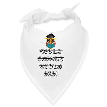 Abschluss Uni Feier Absolvent Absolviert Geschenk - Bandana - Weiß - Vorne