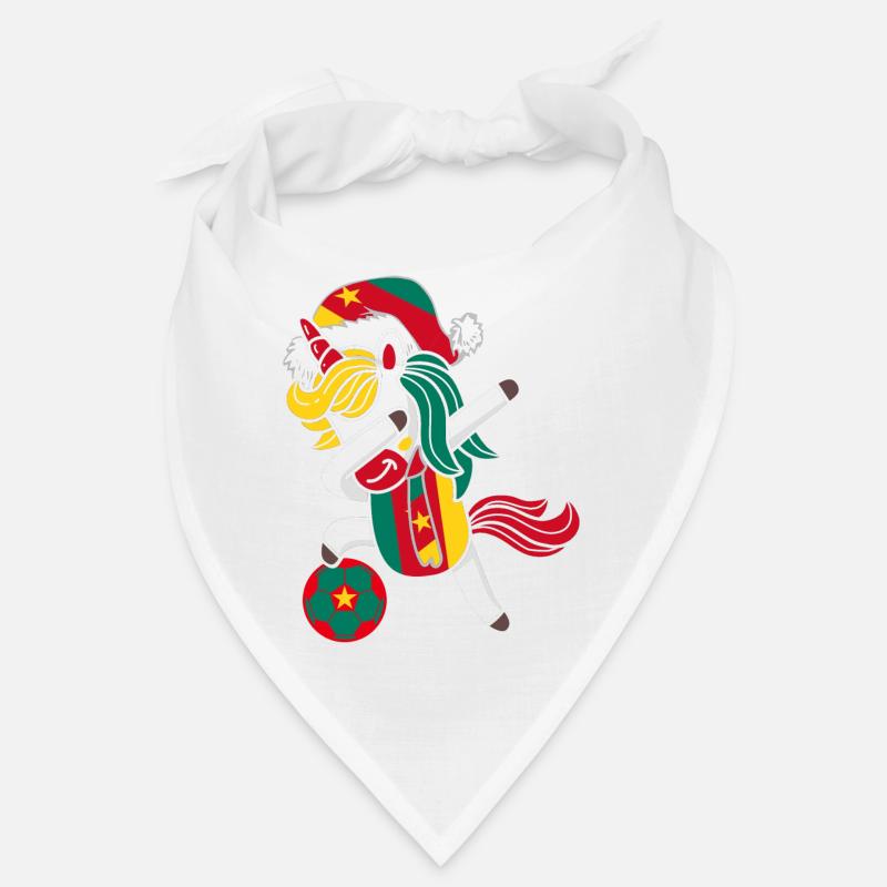 Fußball Mädchen Dabbing Einhorn Weihnachtshut Schal Bandana