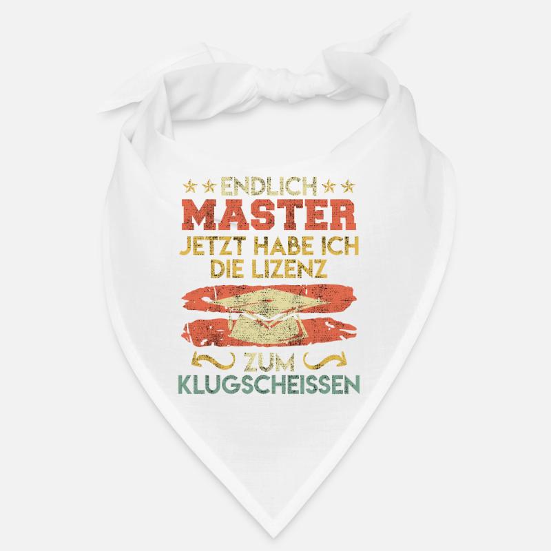 Endlich Master jetzt klugscheißen Master Abschluss Bandana