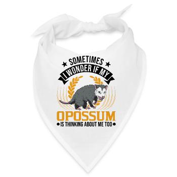 Opossum Geschenk Possum Beutelratte - Bandana - Weiß - Vorne