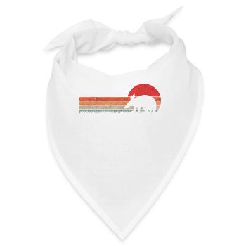 Erdferkel Retro Aardvark Vintage - Bandana - Weiß - Vorne