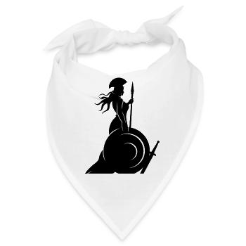 Minerva Griechische Göttin Göttin der Weisheit - Bandana - Weiß - Vorne