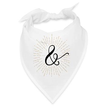 Und-Zeichen - Bandana - Weiß - Vorne