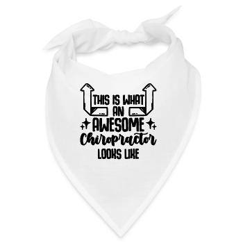 This Is What An Awesome Chiro Doctor Chiropractor - Bandana - Weiß - Vorne