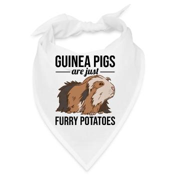 Lustige Meerschweinchen sind einfach pelzige Karto - Bandana - Weiß - Vorne