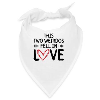 Braut Bräutigam Partneroutfit Hochzeit - Bandana - Weiß - Vorne