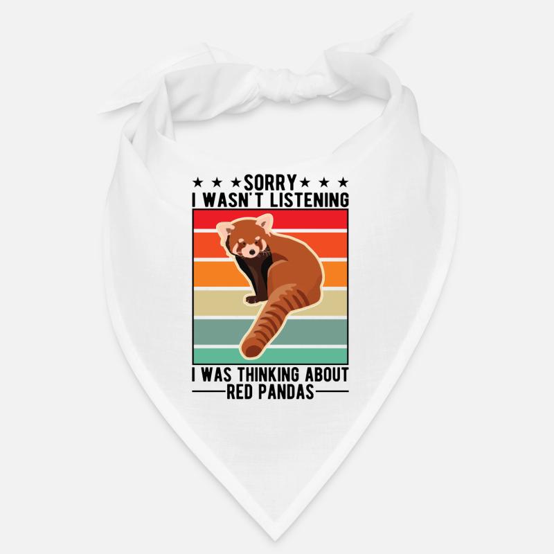 Red Panda Cadeau Chat Ours Panda Rouge Bandana