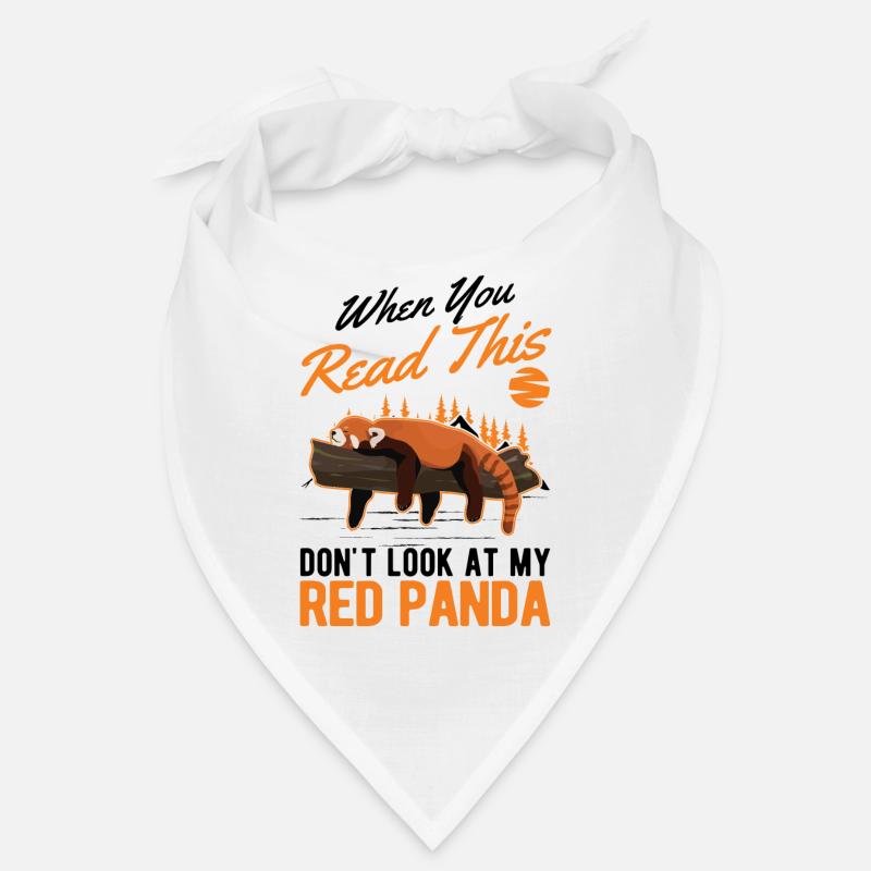 Red Panda Cadeau Chat Ours Panda Rouge Bandana