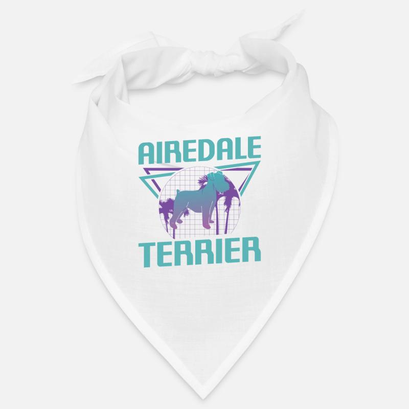 Retro Airedale Terrier Dog Lover Bandana