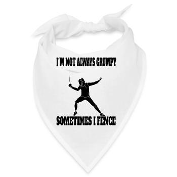 Fechten witziger Fechter Spruch Kampfsport lustige - Bandana - Weiß - Vorne