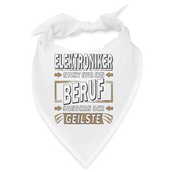ELEKTRONIKER NICHT NUR EIN BERUF - Bandana - Weiß - Vorne