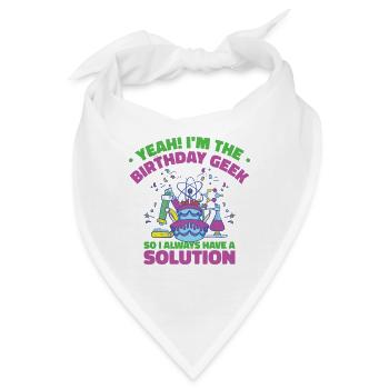 Wissenschaft Thema Geburtstagsfeier Chemie - Bandana - Weiß - Vorne