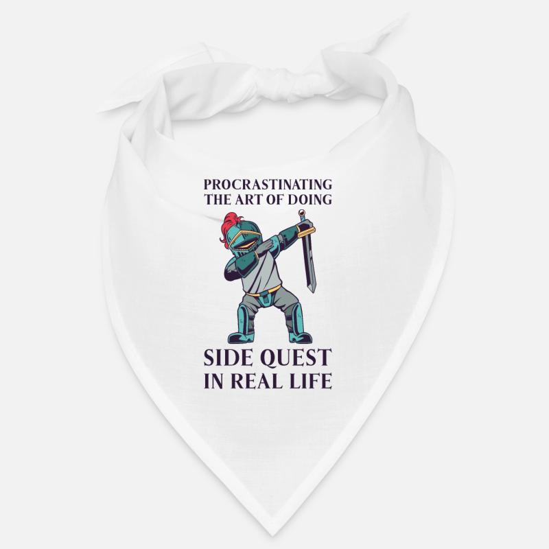 Procrastining Fantasy Knight Side Quest Work Bandana